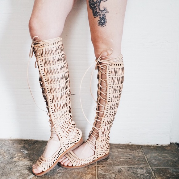 Jeffrey Campbell Shoes - Jeffrey Campbell Atlas lace up gladiator sandal 7